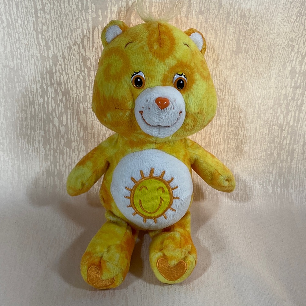 Care Bears Tye-Dye Funshine Bear Plushie -2003-11”